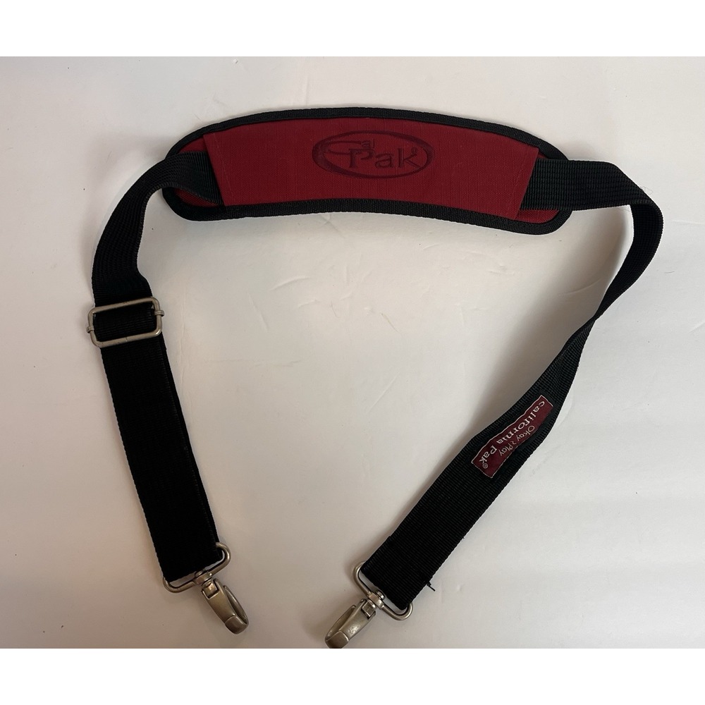 Cal Pak Replacement Shoulder Strap For Travel Bag Black And Red California Pak